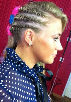 Cвадебная прическа J16491 с распущенными волосами