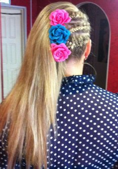 Cвадебная прическа J16493 с распущенными волосами