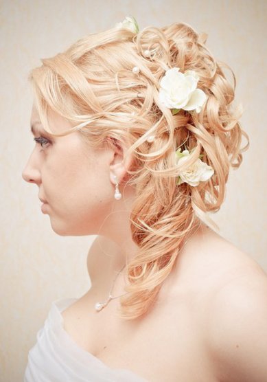 Прическа на свадьбу Д16502 - Стилист Джамиля Литвинская