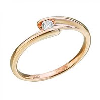 Обручальное кольцо А6453 из желтого золота, гладкое