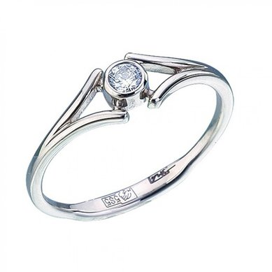 Помолвочное кольцо А6454 - Сеть ювелирных магазинов АДАМАС