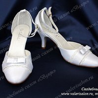 Свадебные туфли В2082 на среднем каблуке