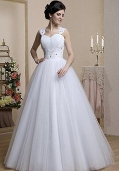 Свадебное платье В42814. С пышной юбкой, длинное без шлейфа.