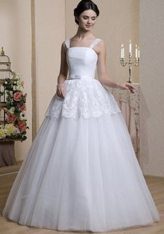 Свадебное платье В42820. С пышной юбкой, длинное без шлейфа.