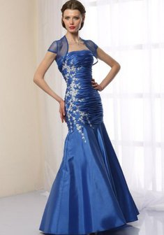 Вечернее платье В42846. Силуэт Русалка (Рыбка), длинное без шлейфа.